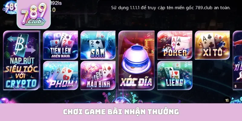 Chơi game bài nhận thưởng
